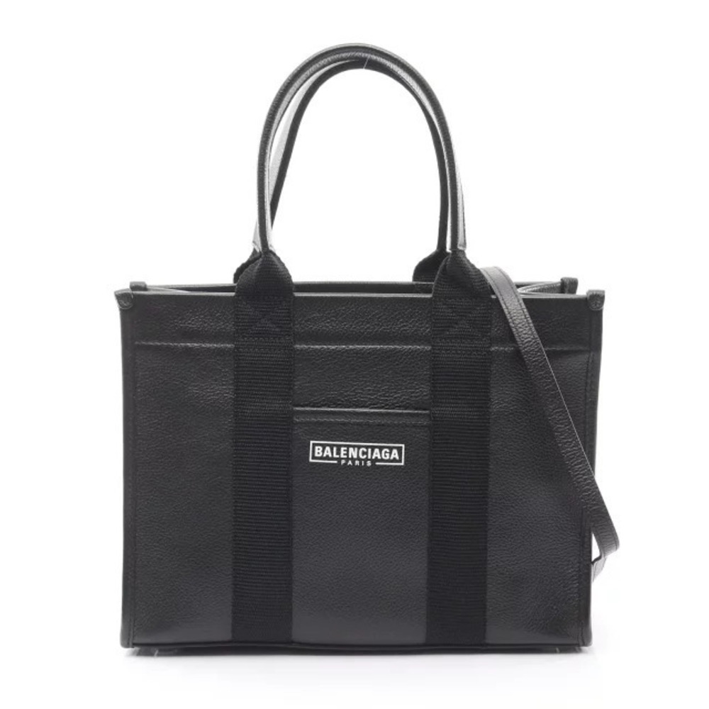 Balenciaga Hardware Tote Bag Leather Black
